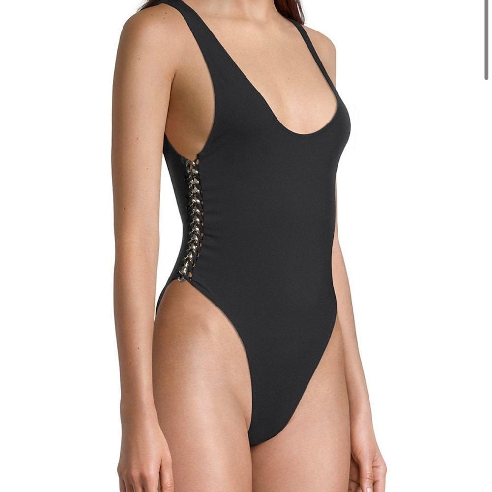 Stella McCartney Falabella Chain One-Piece Swimsuit, size L **NWT**!!